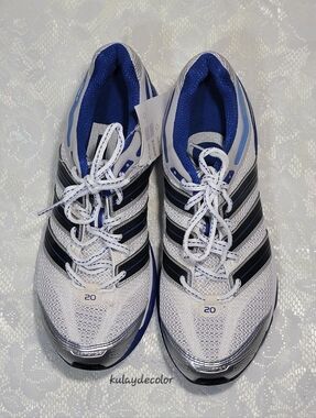 adidas Response Cushion 20 Formotion Running Shoes Mens White Blue Sneakers Sz 9